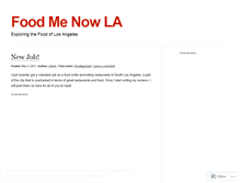 Tablet Screenshot of foodmela.wordpress.com