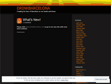 Tablet Screenshot of drinkbarcelona.wordpress.com