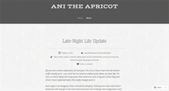 Desktop Screenshot of anitheapricot.wordpress.com