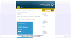 Desktop Screenshot of homelesssettlers.wordpress.com