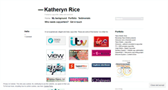 Desktop Screenshot of katherynrice.wordpress.com