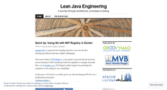 Desktop Screenshot of leanjavaengineering.wordpress.com