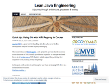 Tablet Screenshot of leanjavaengineering.wordpress.com