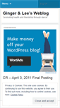 Mobile Screenshot of gingerandlee.wordpress.com