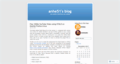 Desktop Screenshot of anhe51.wordpress.com