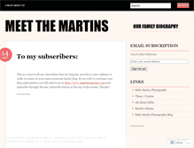 Tablet Screenshot of meetthemartins.wordpress.com