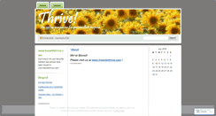 Desktop Screenshot of livewiththrive.wordpress.com