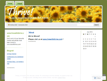 Tablet Screenshot of livewiththrive.wordpress.com