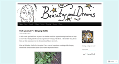 Desktop Screenshot of beautyanddreams.wordpress.com