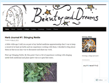 Tablet Screenshot of beautyanddreams.wordpress.com