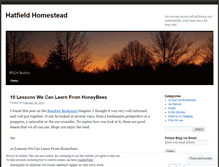 Tablet Screenshot of hatfieldhomestead.wordpress.com