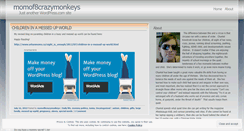 Desktop Screenshot of momof8crazymonkeys.wordpress.com