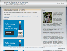 Tablet Screenshot of momof8crazymonkeys.wordpress.com