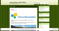 Desktop Screenshot of ozonerenewables.wordpress.com