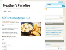 Tablet Screenshot of heatherparadise.wordpress.com