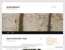 Tablet Screenshot of projectaspect.wordpress.com
