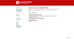 Desktop Screenshot of cshacksandkeys.wordpress.com