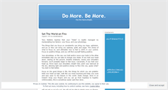 Desktop Screenshot of domorebemore.wordpress.com