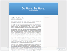 Tablet Screenshot of domorebemore.wordpress.com