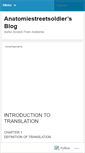 Mobile Screenshot of anatomiestreetsoldier.wordpress.com