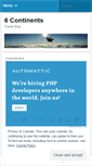 Mobile Screenshot of 6continents.wordpress.com