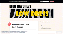 Desktop Screenshot of lowdress.wordpress.com