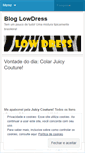 Mobile Screenshot of lowdress.wordpress.com