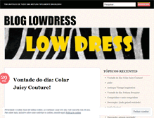 Tablet Screenshot of lowdress.wordpress.com