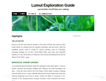 Tablet Screenshot of explorelumut.wordpress.com