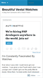 Mobile Screenshot of beautifulvestalwatches.wordpress.com