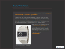 Tablet Screenshot of beautifulvestalwatches.wordpress.com