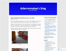 Tablet Screenshot of darrennakao.wordpress.com