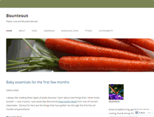 Tablet Screenshot of bounteous.wordpress.com