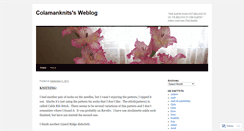Desktop Screenshot of colamanknits.wordpress.com