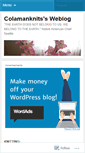 Mobile Screenshot of colamanknits.wordpress.com