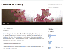 Tablet Screenshot of colamanknits.wordpress.com