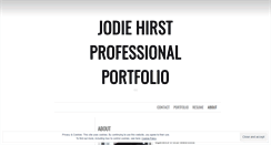 Desktop Screenshot of jodiehirstprofessionalportfolio.wordpress.com