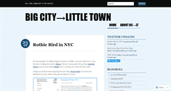 Desktop Screenshot of bigcitylittletown.wordpress.com