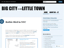 Tablet Screenshot of bigcitylittletown.wordpress.com