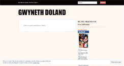 Desktop Screenshot of gwynethdoland.wordpress.com