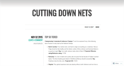 Desktop Screenshot of cuttingdownnets.wordpress.com