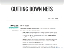 Tablet Screenshot of cuttingdownnets.wordpress.com