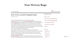 Desktop Screenshot of bestnonwovenbag.wordpress.com