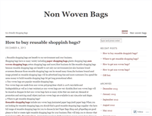 Tablet Screenshot of bestnonwovenbag.wordpress.com