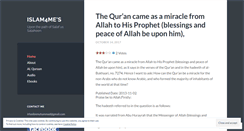 Desktop Screenshot of islam4me.wordpress.com