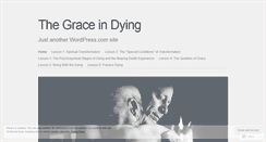 Desktop Screenshot of graceindying.wordpress.com