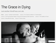 Tablet Screenshot of graceindying.wordpress.com