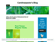Tablet Screenshot of carolinarpastor.wordpress.com