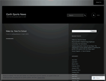 Tablet Screenshot of earthsportsnews.wordpress.com