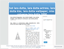 Tablet Screenshot of laraduttahot.wordpress.com